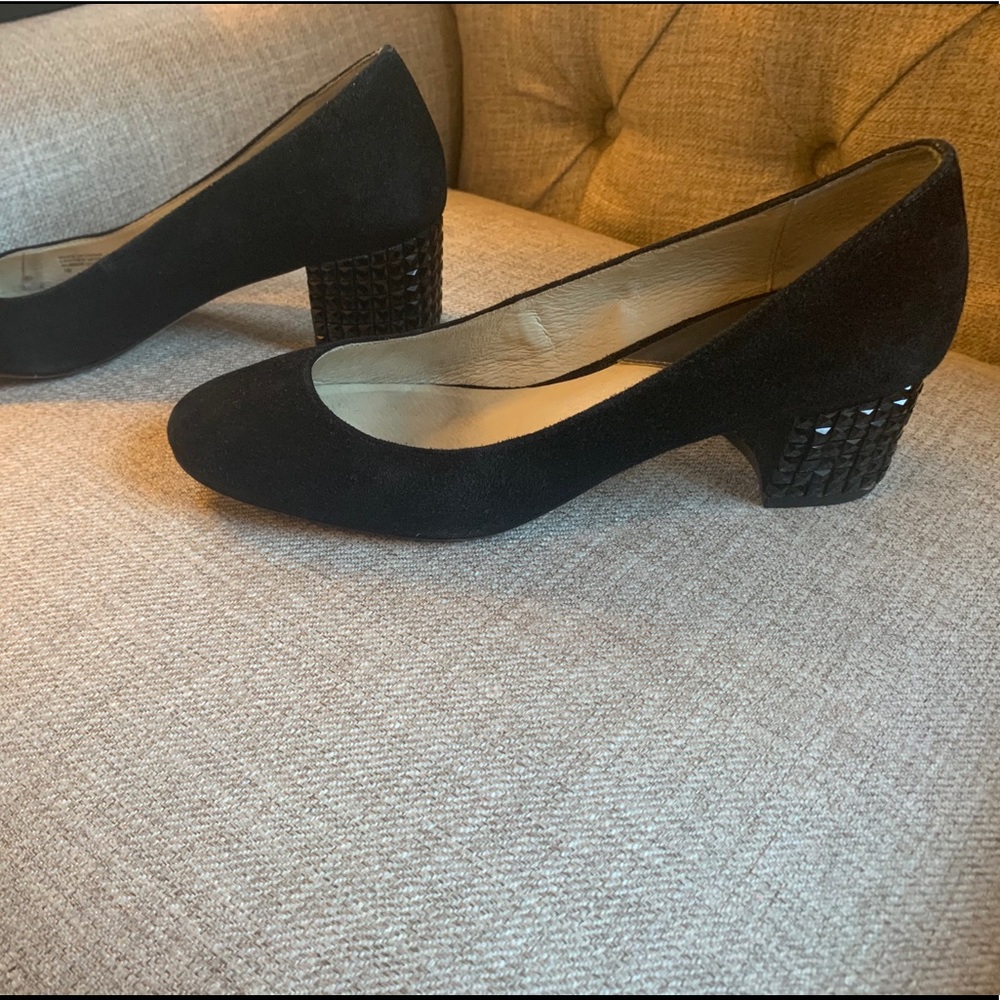 Michael Kors black shoes with statement heel size7